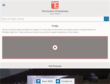Tablet Screenshot of industrialairventilationfans.com